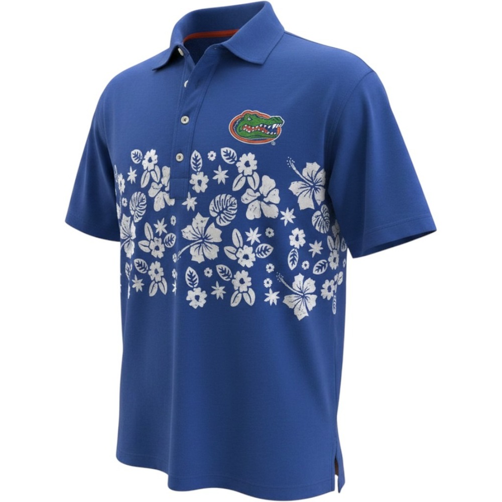 Wes and Willy Florida Gators Blue Organic Cotton Polo Shirt Mens XLarge NEW